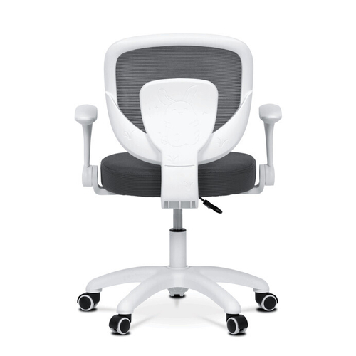 Dětská židle, výškově nastavitelná, šedá síťovina, KA-K1062 GREY