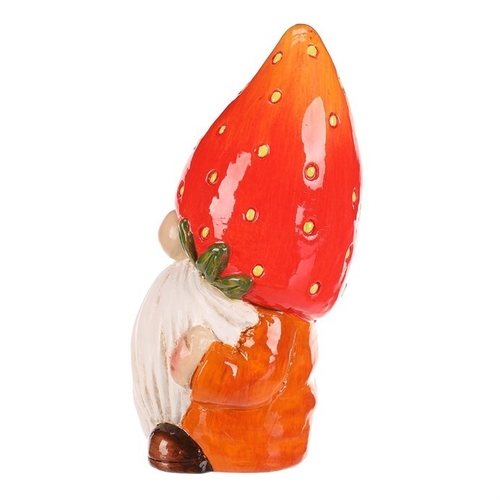 Trpaslík jahodový - keramická figurka, vel. M, barva červená
