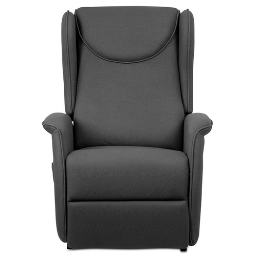 Polohovací křeslo, elektrické kabelové ovládání, šedá, látka, TV-1192 GREY2