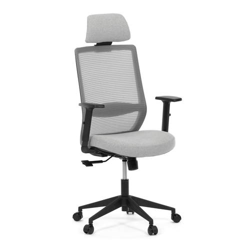 Kancelářská židle, synchronní mechanismus, šedá síťovina, KA-V3329 GREY