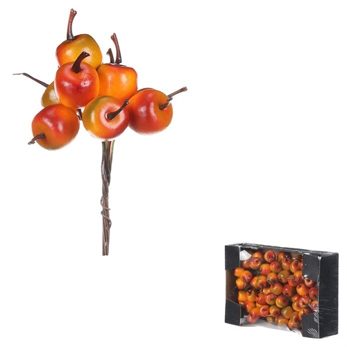 Jablíčka na drátku - oranžová, cena za balení (72 ks)