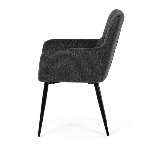 Jídelní židle, šedá, látka, DCH-P3146 GREY2