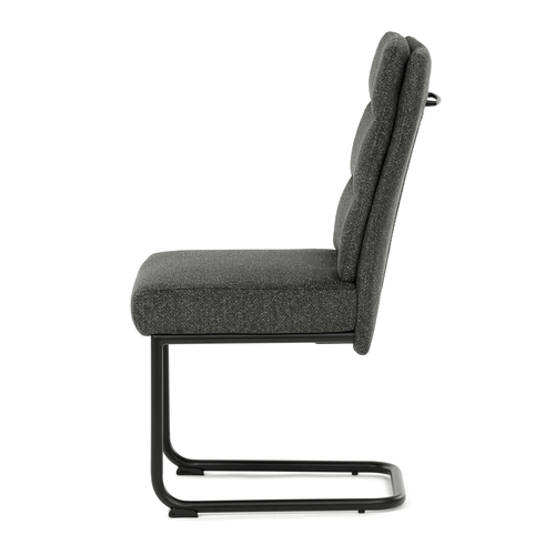 Jídelní židle, šedá, látka, DCL-P3107 GREY2