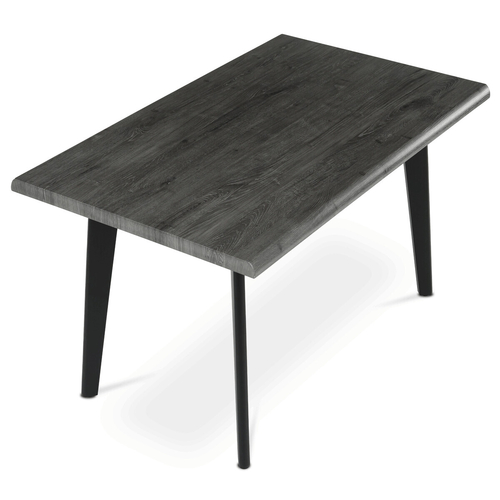 Jídelní stůl 130x80cm, mdf, šedý dub, HT-F4413 GREY