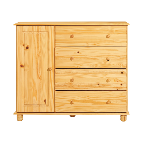 Prádelník 4 zásuvky + 1 dvířka 8016