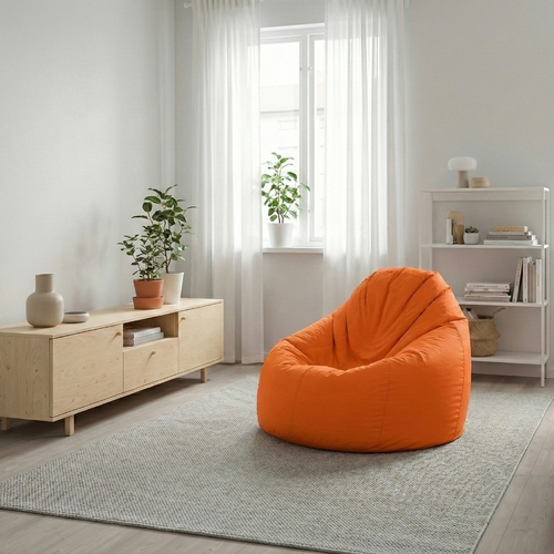Sedací vak JUMBO oranžový s náplní