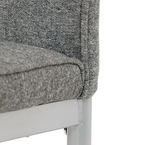 Jídelní židle, šedá, látka, DCL-379 GREY2