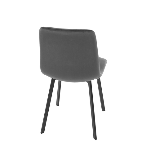 Jídelní židle, šedá, sametová látka, DCL-973 GREY4
