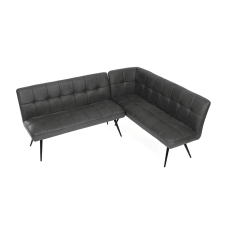 Jídelní lavice, šedá, látka vintage, DCL-D1950 GREY3