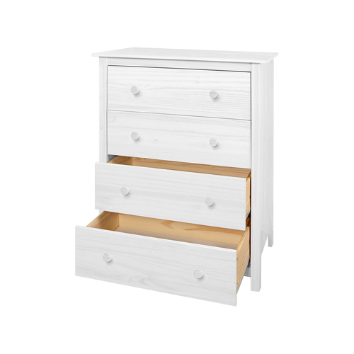 Komoda 4 zásuvky TORINO bílá