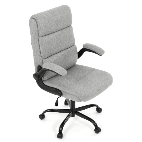 Kancelářské křeslo, houpací mechanismus, šedá látka, KA-K3104 GREY