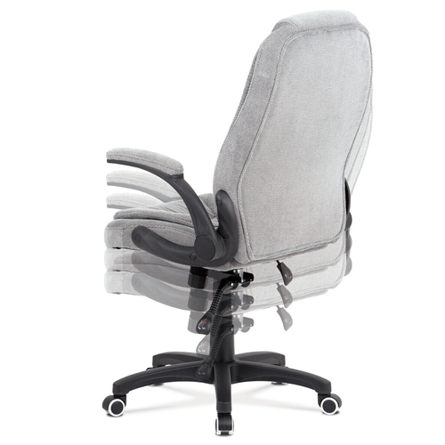 Kancelářské křeslo, houpací mechanismus, šedá látka, KA-G303 SIL2