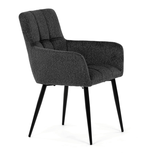 Jídelní židle, šedá, látka, DCH-P3146 GREY2