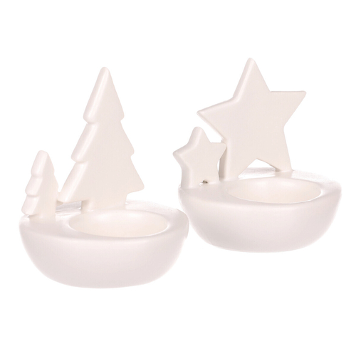 Svícen porcelánový - na čajovou svíčku, mix 3 druhů, cena za 1 ks