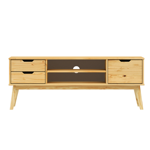 TV stolek 1 dveře + 2 zásuvky BONITO lak