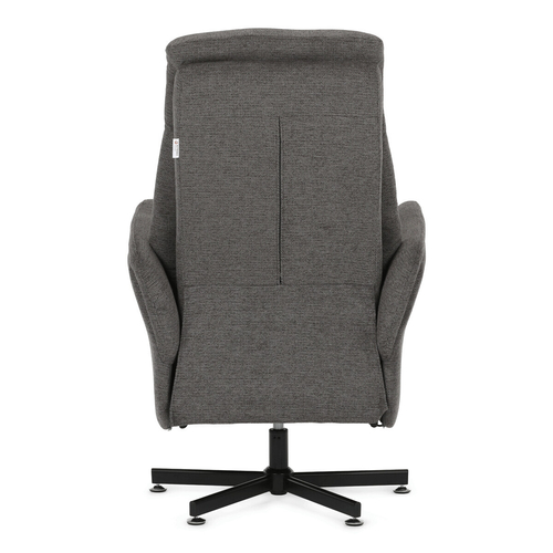 Polohovací křeslo, elektrické zabudované ovládání, šedá, látka, TV-C5479 GREY2