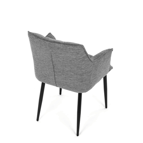 Jídelní židle, šedá, látka, DCH-J2139 GREY2