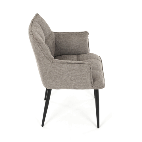Jídelní židle, béžová, látka, DCH-J2139 LAN2