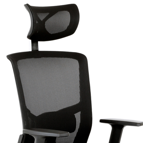 Kancelářská židle, houpací mechanismus, černá síťovina, KA-B1013 BK