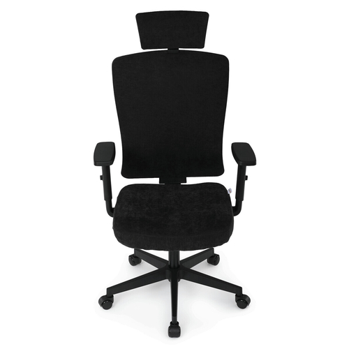 Kancelářská židle, houpací mechanismus, černá látka, KA-W3137 BK