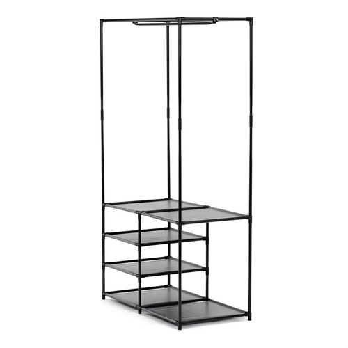 Stojan na šaty, kov, černá, GD-172 BK