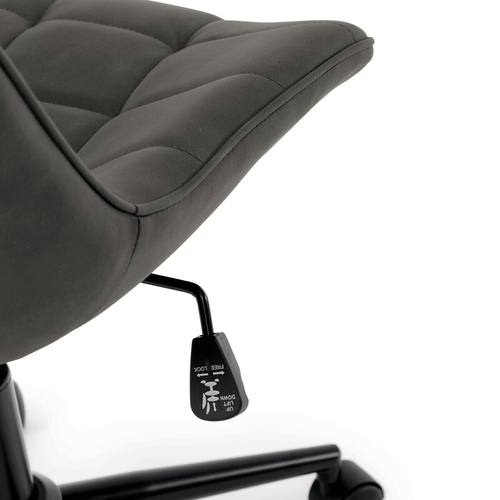 Pracovní židle, výškově nastavitelná, šedá látka, KA-V3120 GREY3