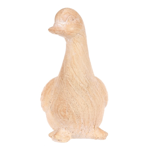 Kachna - figurka z magnesia, vel. S, imitace dřeva