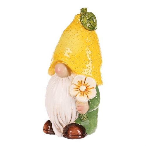 Trpaslík citrónový - keramická figurka, vel. M, barva žlutá