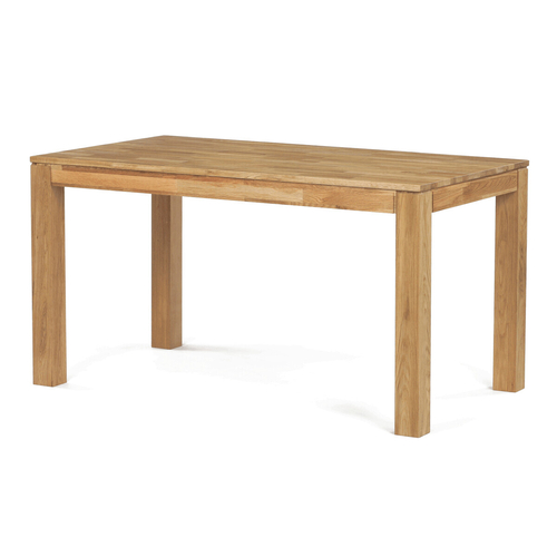 Jídelní set s 4 židlemi Deneb, černá, 140x80x75cm, masiv, dub, ASE-1040 BK2