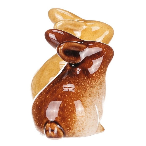 Zajíc - keramická figurka, mix 2 druhů, cena za 1 ks