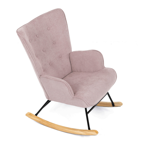 Houpací křeslo, růžová, látka, AK-371 PINK2