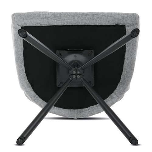 Jídelní židle, šedá, látka, DCH-T1122 GREY2