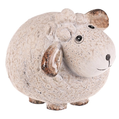 Ovečka - keramická figurka, vel. S, barva krémová