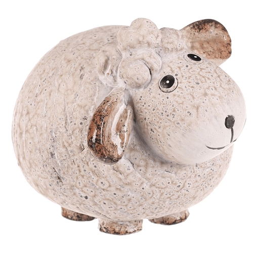 Ovečka - keramická figurka, vel. S, barva krémová