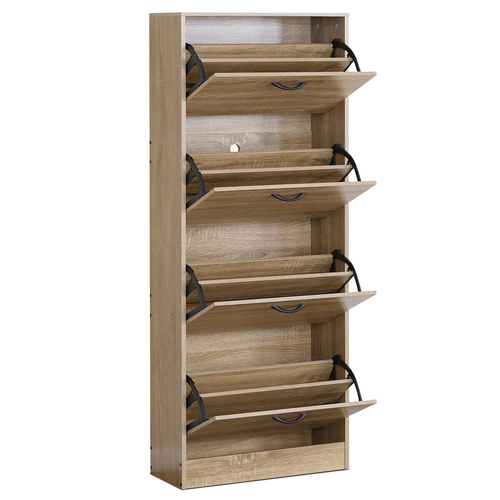 Botník, mdf, hnědá, ABO-G1018 OAK