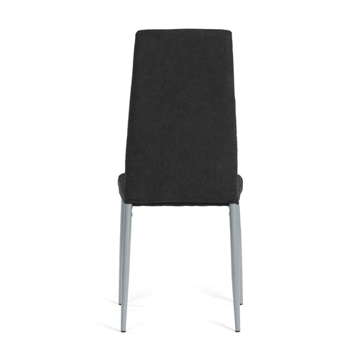 Jídelní židle, černá, látka, DCL-V5031 BK2