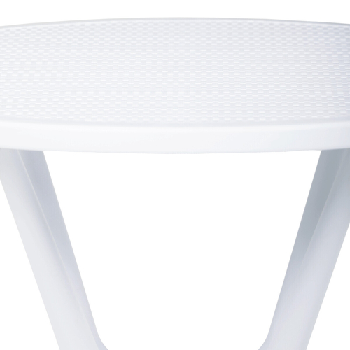 Zahradní stůl plast, bílá, DT-X7007 WT