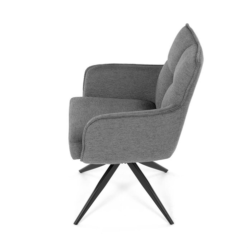 Jídelní židle, šedá, látka, DCH-P3170 GREY2