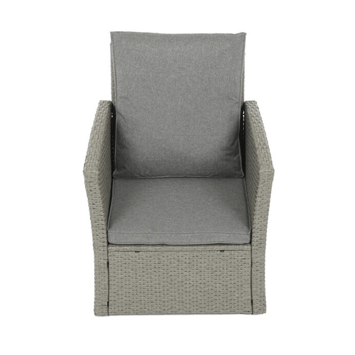 Zahradní sedací souprava, polyratan, šedá, AZS-A1523 GREY