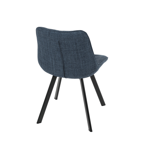 Jídelní židle, modrá, látka, HC-465 BLUE2
