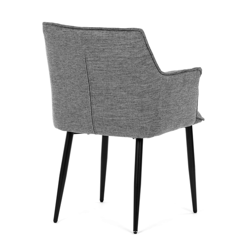 Jídelní židle, šedá, látka, DCH-J2139 GREY2
