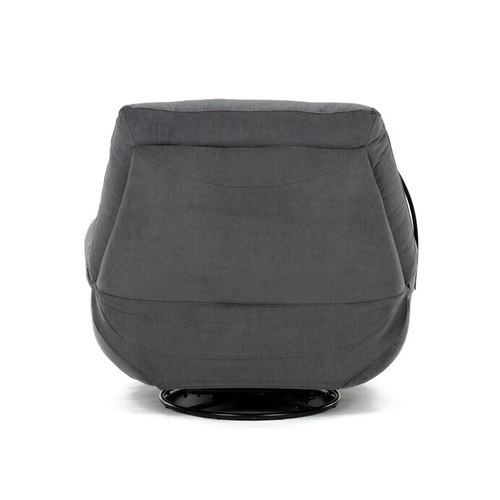 Polohovací křeslo, elektrické zabudované ovládání, šedá, látka, TV-7089 GREY2
