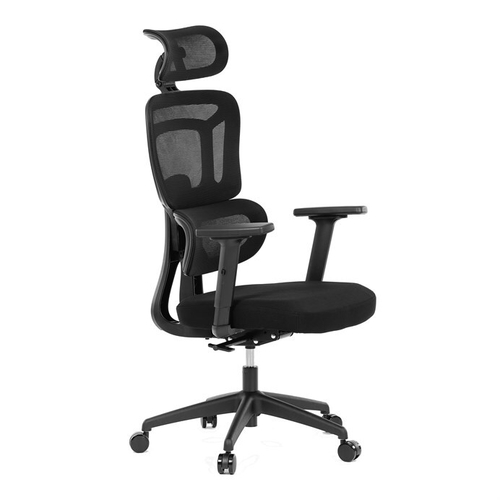 Kancelářská židle, synchronní mechanismus, černá síťovina, KA-Y358 BK