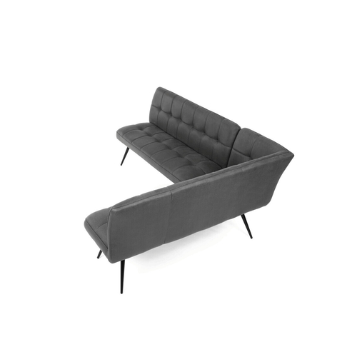 Jídelní lavice, šedá, látka vintage, DCL-D1950 GREY3