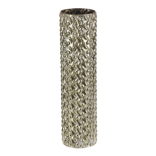 Obal kovový - 59 cm, sloupec, barva zlatá