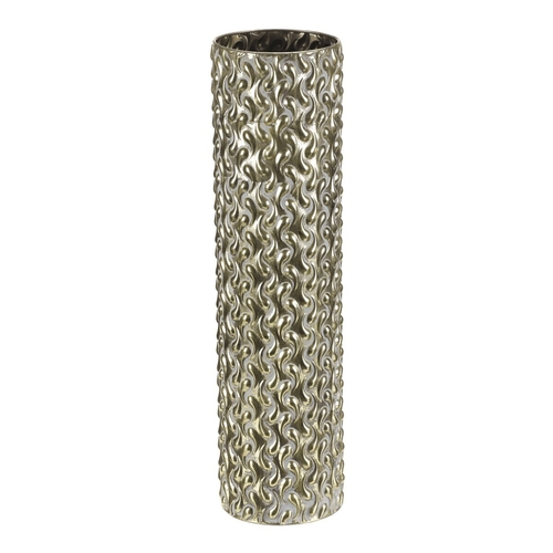 Obal kovový - 59 cm, sloupec, barva zlatá