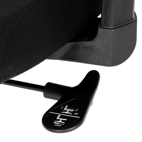 Kancelářská židle, houpací mechanismus, černá síťovina, KA-B1025 BK