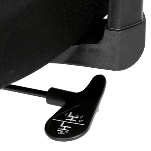 Kancelářská židle, houpací mechanismus, černá síťovina, KA-B1025 BK