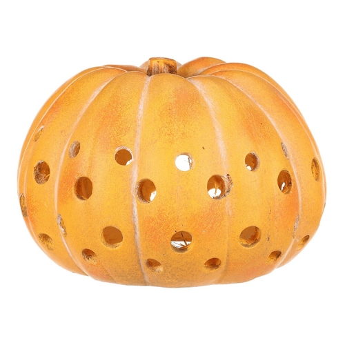 Dýně kulatá s otvory - magnesium, velká, žlutá