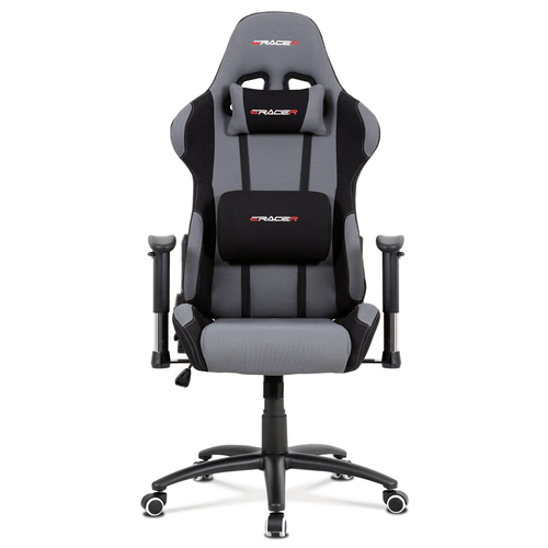 Kancelářské křeslo, houpací mechanismus, šedá látka, KA-F01 GREY